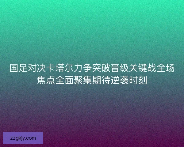国足对决卡塔尔力争突破晋级关键战全场焦点全面聚集期待逆袭时刻